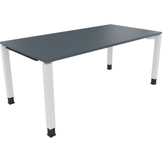 Schreibtisch all in one Maße: 1.800 x 680-820 x 900 mm (B x H x T) Holz lavagrau
