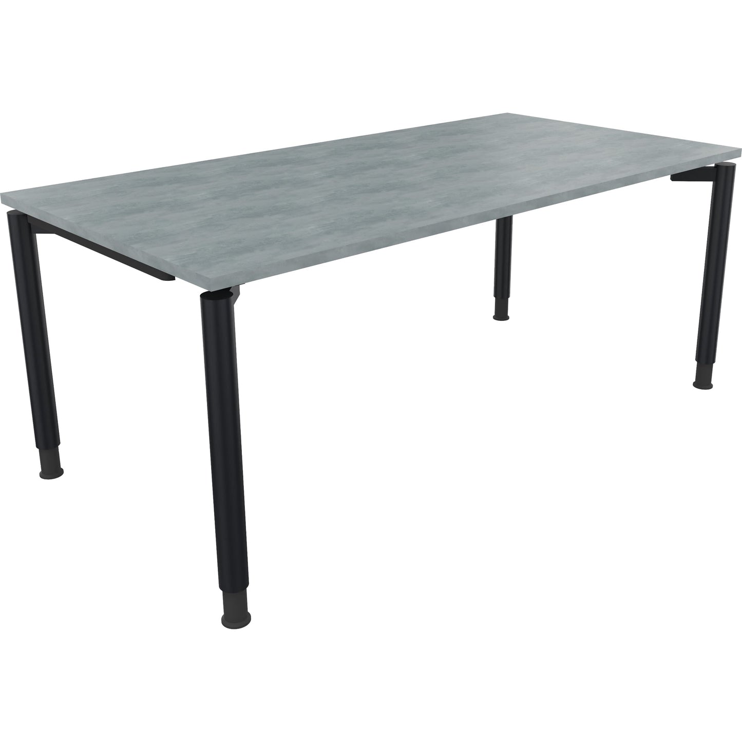 Schreibtisch all in one Maße: 1.800 x 680-820 x 900 mm (B x H x T) Holz beton hell