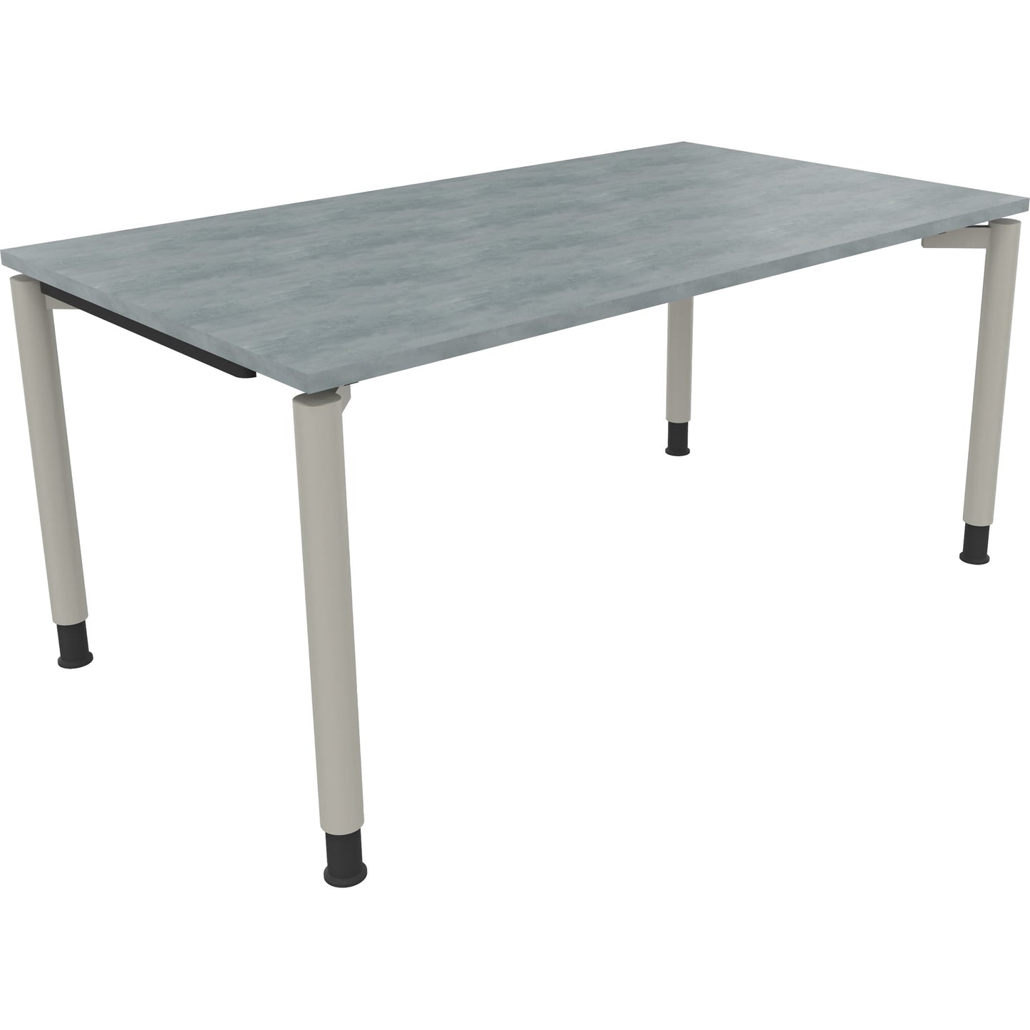 Schreibtisch all in one Maße: 1.800 x 680-820 x 900 mm (B x H x T) Holz beton hell