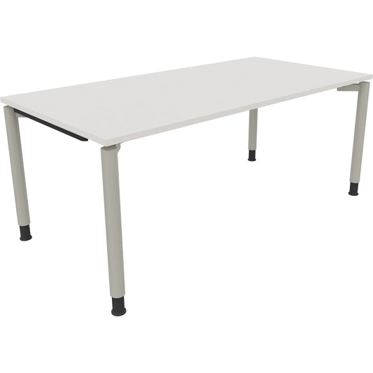 Schreibtisch all in one Maße: 1.800 x 680-820 x 900 mm (B x H x T) Holz diamantweiß