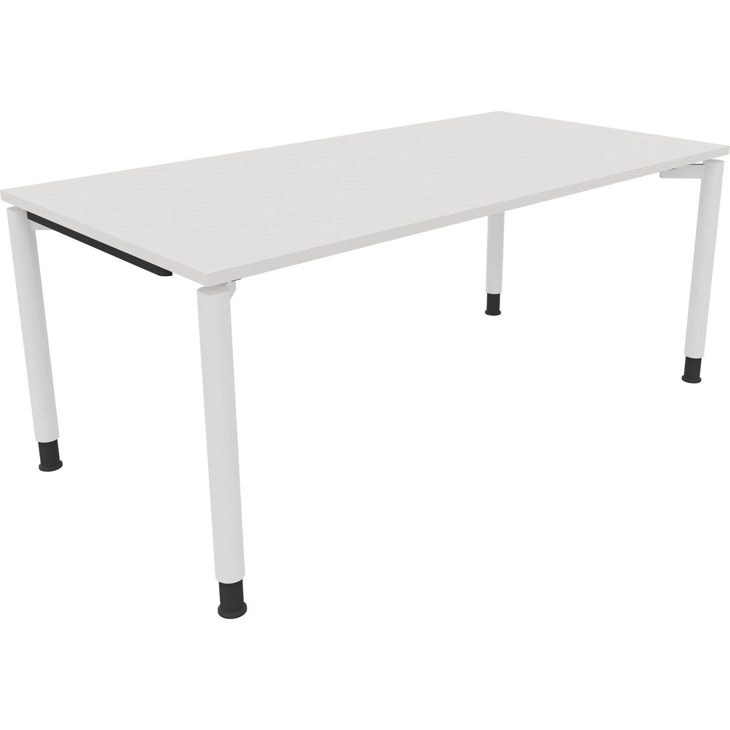 Schreibtisch all in one Maße: 1.800 x 680-820 x 900 mm (B x H x T) Holz diamantweiß