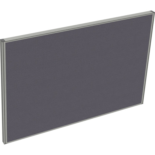 Tischtrennwand System 41 120 x 80 cm (B x H) 4,1cm Schallabsorberklasse: C Lucia Stoff dunkelgrau