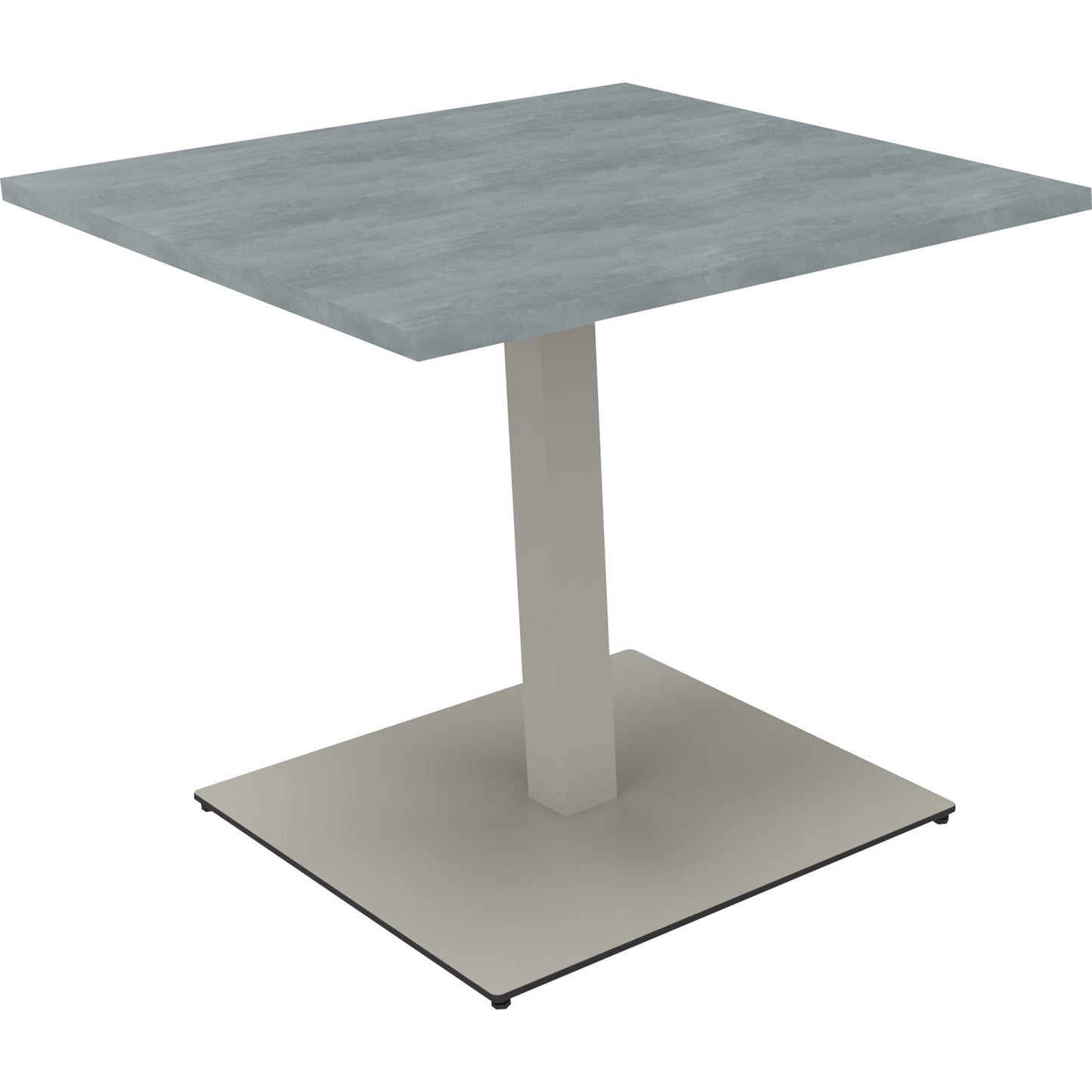 Konferenztisch communication 800 x 720 x 800 mm (B x H x T) Holz Farbe der Tischplatte: beton hell