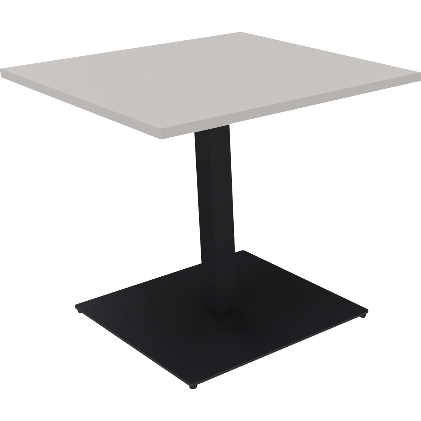 Konferenztisch communication 800 x 720 x 800 mm (B x H x T) Holz Farbe der Tischplatte: lichtgrau