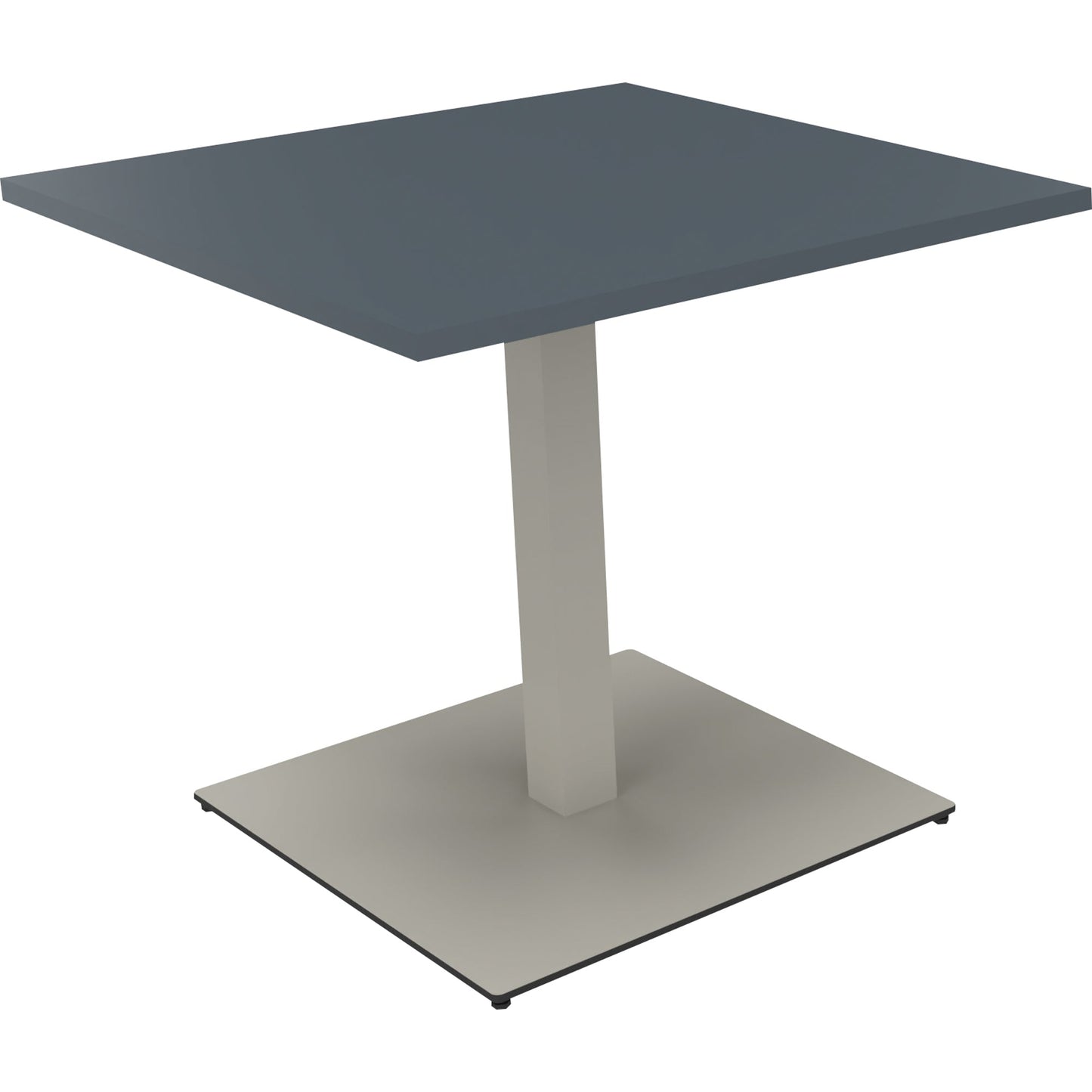 Konferenztisch communication 800 x 720 x 800 mm (B x H x T) Holz Farbe der Tischplatte: lavagrau