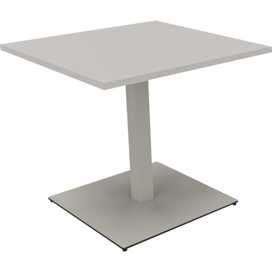 Konferenztisch communication 800 x 720 x 800 mm (B x H x T) Holz Farbe der Tischplatte: lichtgrau