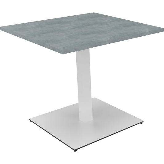 Konferenztisch communication 800 x 720 x 800 mm (B x H x T) Holz Farbe der Tischplatte: beton hell