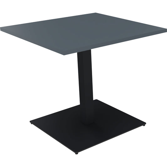Konferenztisch communication 800 x 720 x 800 mm (B x H x T) Holz Farbe der Tischplatte: lavagrau