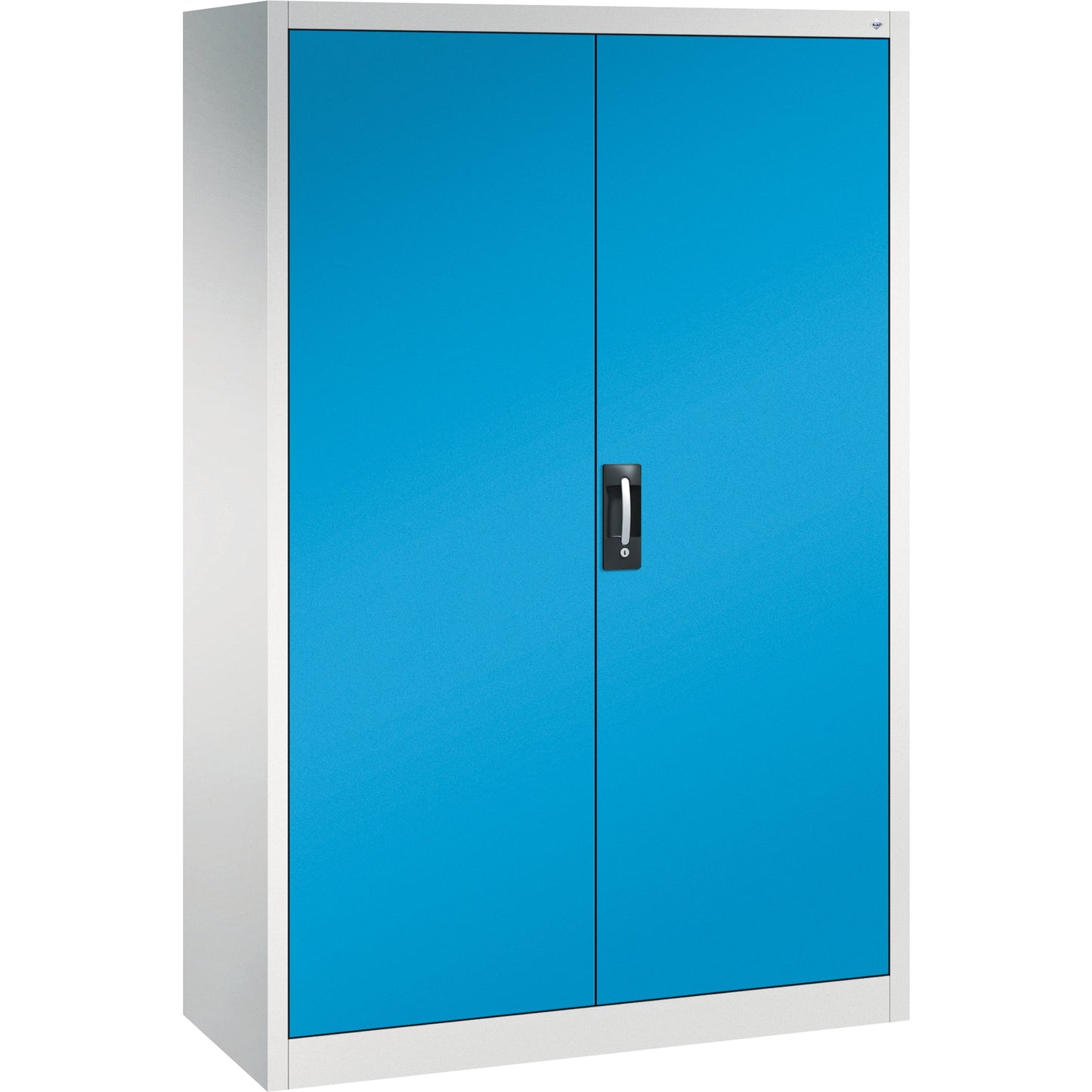 C+P Werkzeugschrank Serie 89 1.200 x 1.950 x 500 mm (B x H x T) Stahl, lackiert Farbe der Front: lichtblau Farbe des Korpus: lichtgrau