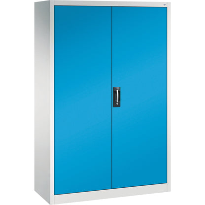 C+P Werkzeugschrank Serie 89 1.200 x 1.950 x 500 mm (B x H x T) Stahl, lackiert Farbe der Front: lichtblau Farbe des Korpus: lichtgrau