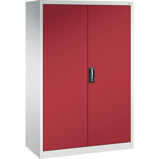 C+P Werkzeugschrank Serie 89 1.200 x 1.950 x 600 mm (B x H x T) Stahl, lackiert Farbe der Front: rubinrot Farbe des Korpus: lichtgrau