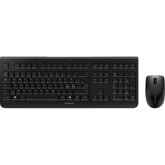CHERRY Tastatur-Maus-Set DW 3000 QWERTZ Windows®, Mac universell USB-A 10m inkl. Nano-USB-Empfänger anthrazit/schwarz