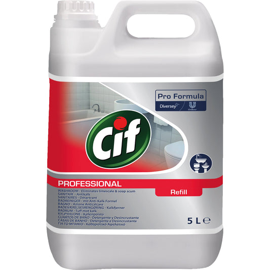 CIF Badreiniger Professional nicht dermatologisch getestet nicht biologisch abbaubar pH-Wert: 3 Kanister Kunststoff 5l