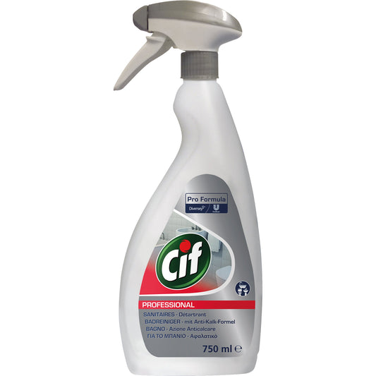 CIF Badreiniger Professional nicht dermatologisch getestet nicht biologisch abbaubar pH-Wert: 3 Sprühflasche Kunststoff 0,75l