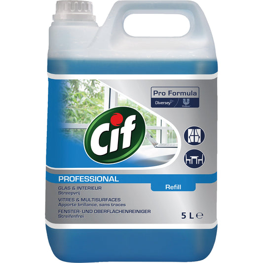 CIF Glasreiniger Professional biologisch abbaubar 7,5 Kunststoff 5l