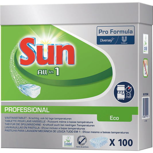SUN Spülmaschinentabs Professional All in 1 ECO 100 St./Pack.
