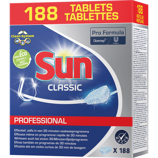 SUN Spülmaschinentabs Professional Classic 188 St./Pack.