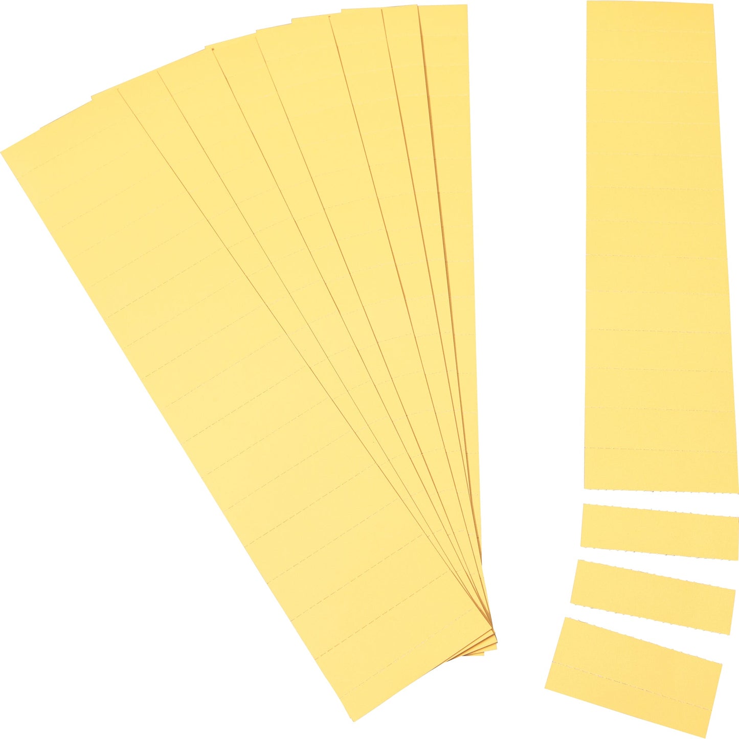 Ultradex Einsteckkarte C-Profil 7 x 1,7 cm (B x H) 190g/m² gelb 170 St./Pack.
