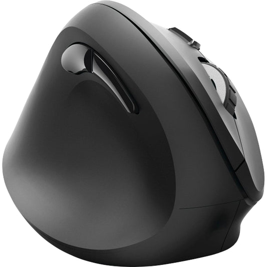 Hama Optische PC Maus EMW-500L Linkshänder ergonomisch USB-A 10m Batterie inkl. Nano-Empfänger schwarz