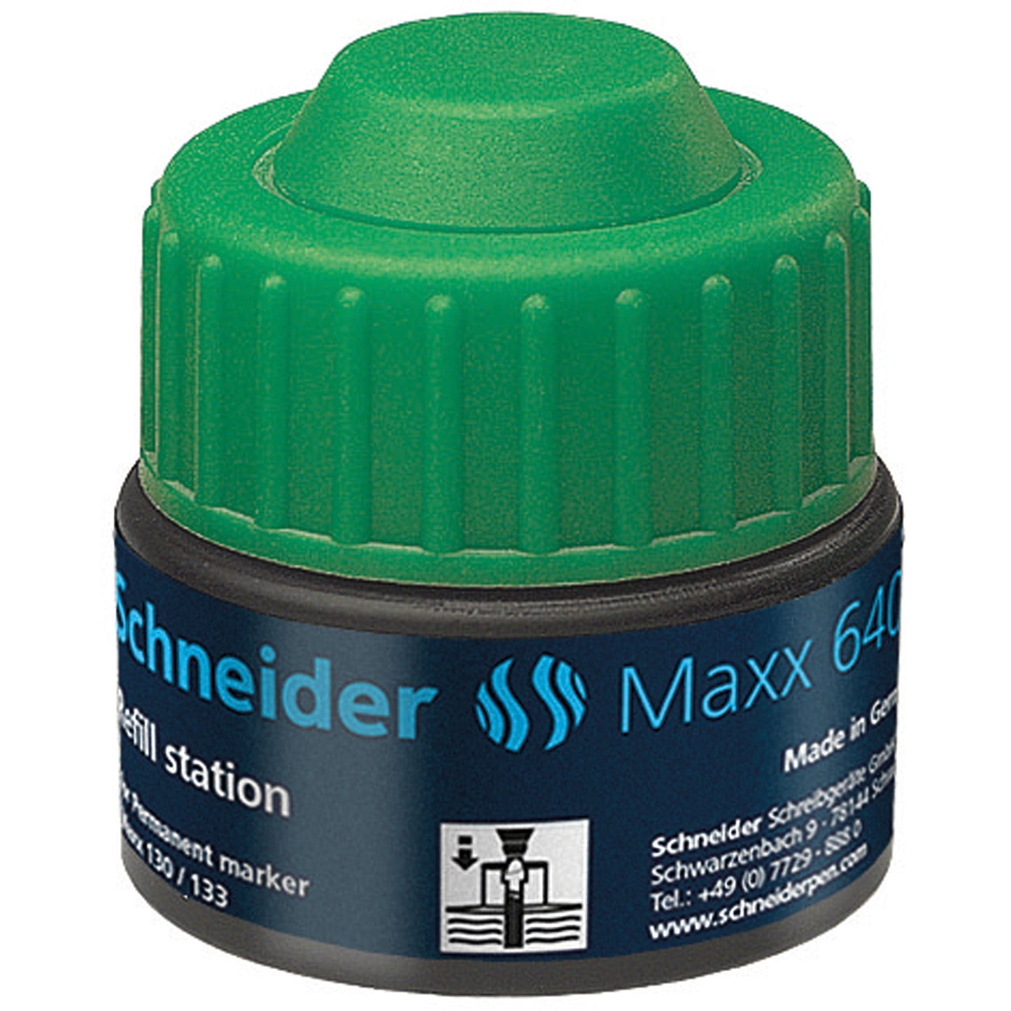 Schneider Nachfülltinte Marker Refill-Station 640 Fässchen grün 30ml