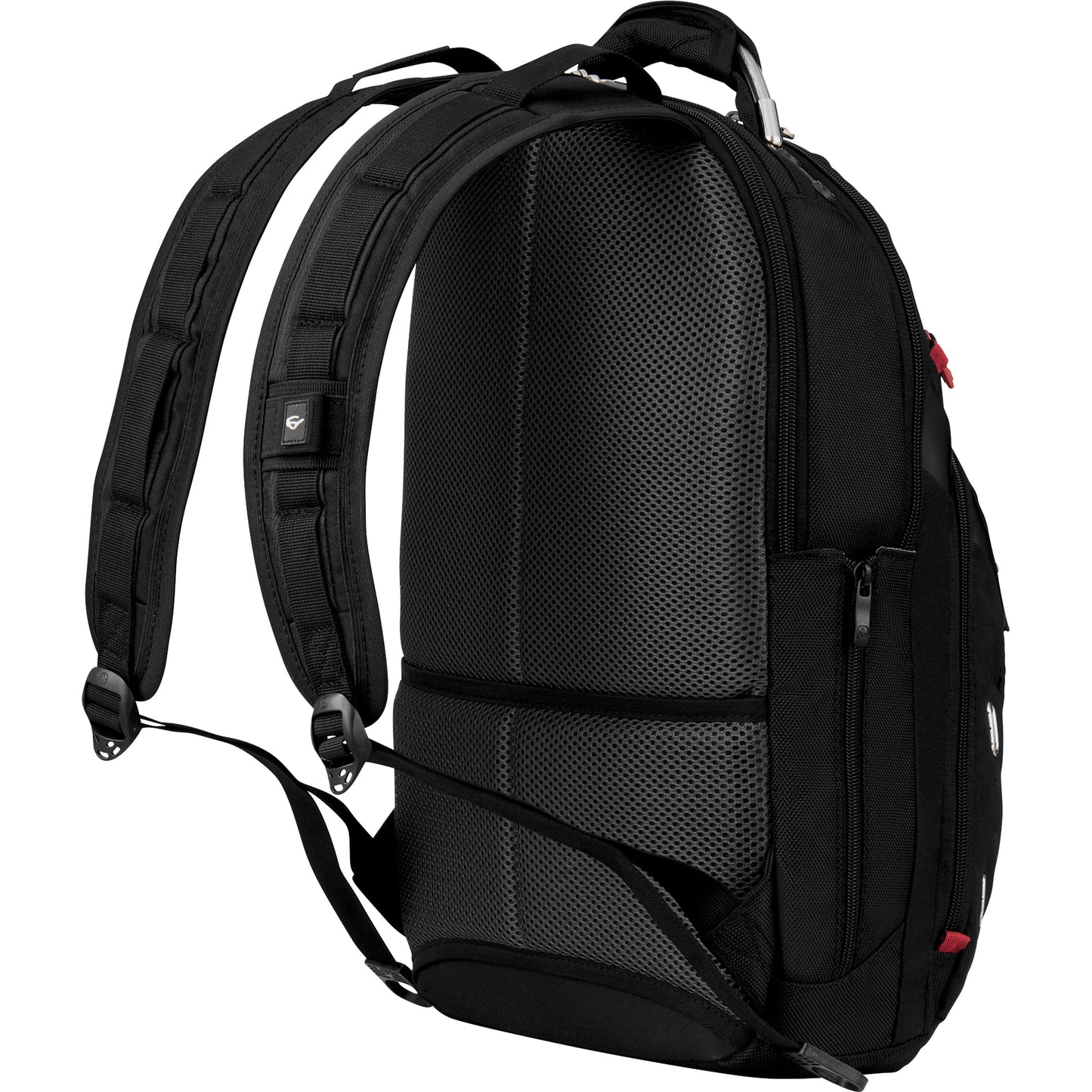 Wenger Notebookrucksack GIGABYTE 33 x 41 x 10 cm (B x H x T) Reißverschluss Hauptfach, Laptopfach, Tabletfach (bis 10"), optimiertem Organizerfach, Band für Trolleybefestigung Polyester schwarz