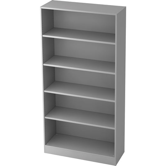 Hammerbacher Regal Solid 1.000 x 2.004 x 400 mm (B x H x T) 3 Fachböden inkl. ein Konstruktionsboden Holz, melaminharzbeschichtet grau