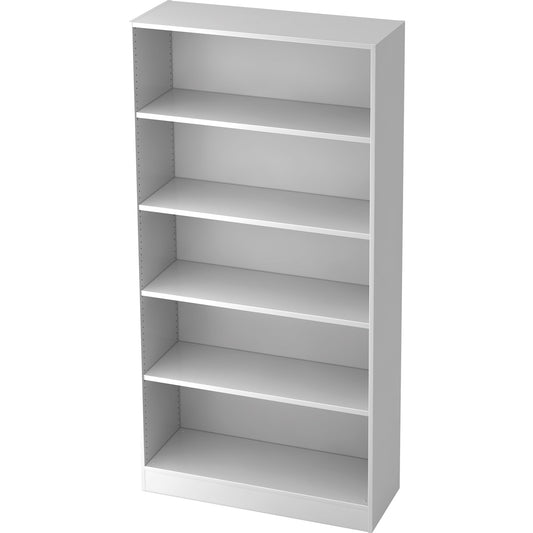 Hammerbacher Regal Solid 1.000 x 2.004 x 400 mm (B x H x T) 3 Fachböden inkl. ein Konstruktionsboden Holz, melaminharzbeschichtet weiß