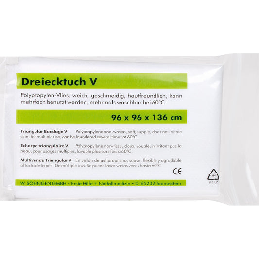 SÖHNGEN® Dreiecktuch V 96 x 96 x 136 cm (B x H x T) Polypropylen Vlies weiß