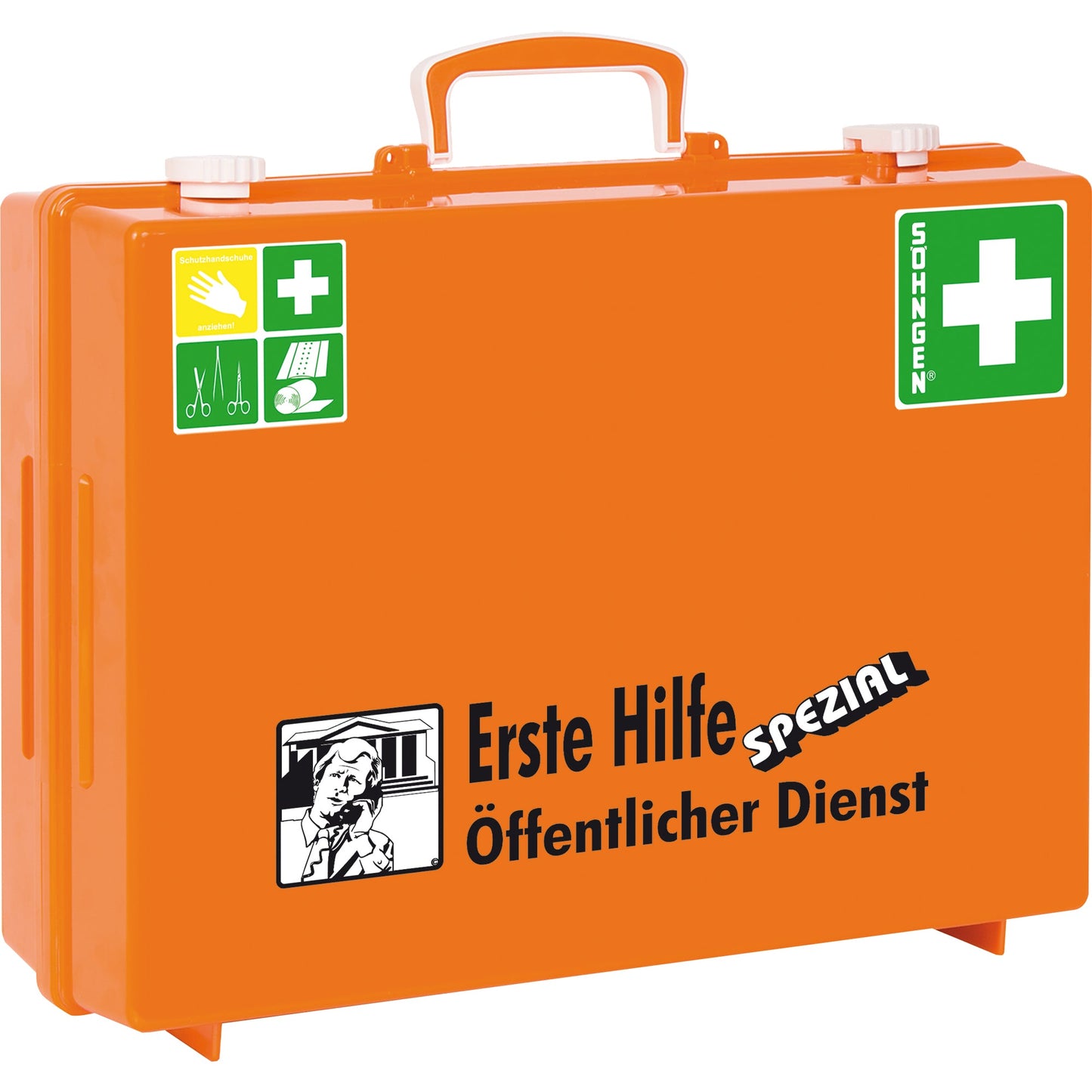 SÖHNGEN® Erste Hilfe Koffer SPEZIAL MT-CD ca. 40 x 30 x 15 cm (B x H x T) DIN 13157 orange