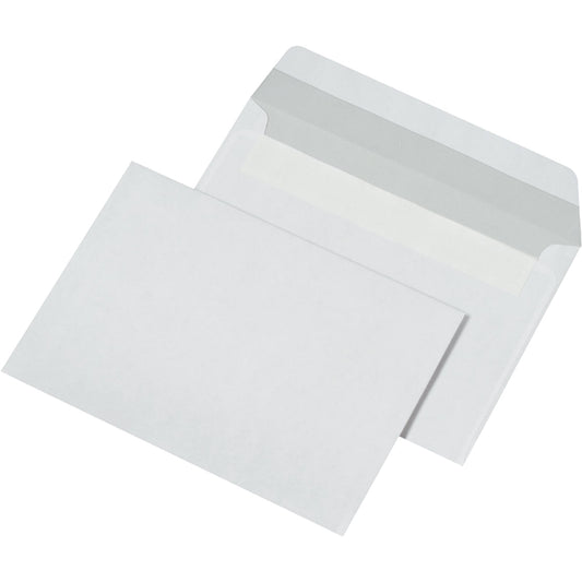 MAILmedia Briefumschlag DIN C6 162 x 114 mm (B x H) mit Haftklebung ohne Fenster 80g/m² weiß 1.000 St./Pack.