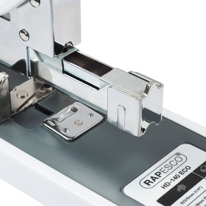 RAPESCO Blockheftgerät ECO HD-140 923/6-17 fest 140 Bl. (80 g/m²) Kunststoff, 42 % recycelt weiß