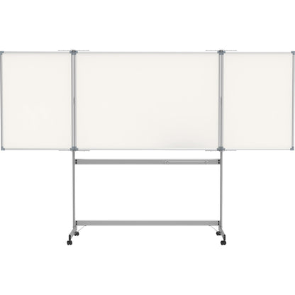MAUL Klapptafel Mobile MAULpro 150/300 x 100 cm (B x H) Stahlblech weiß
