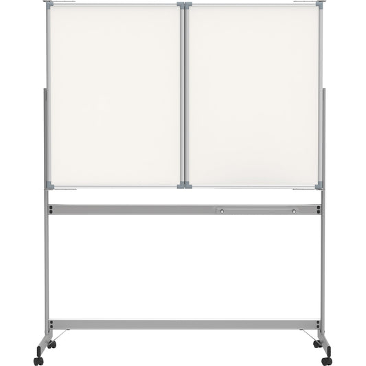 MAUL Klapptafel Mobile MAULpro 150/300 x 100 cm (B x H) Stahlblech weiß