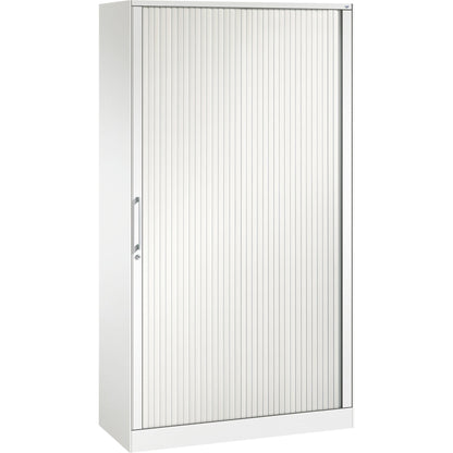 C+P Rollladenschrank Asisto 1.000 x 1.980 x 435 mm (B x H x T) 4 Fachböden verkehrsweiß verkehrsweiß