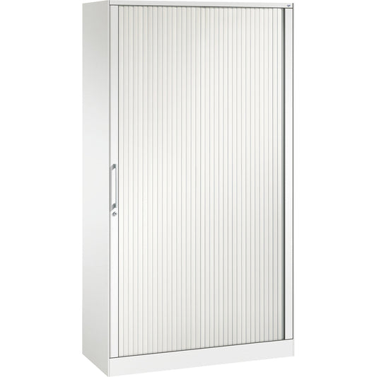 C+P Rollladenschrank Asisto 1.000 x 1.980 x 435 mm (B x H x T) 4 Fachböden verkehrsweiß verkehrsweiß