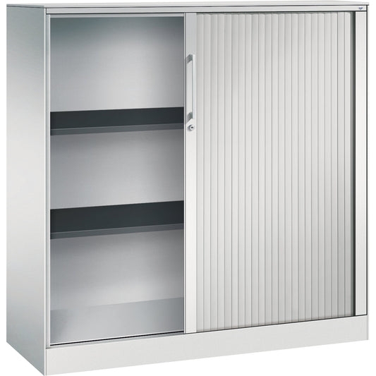 C+P Rollladenschrank Asisto 1.200 x 1.310 x 435 mm (B x H x T) 2 Fachböden lichtgrau lichtgrau