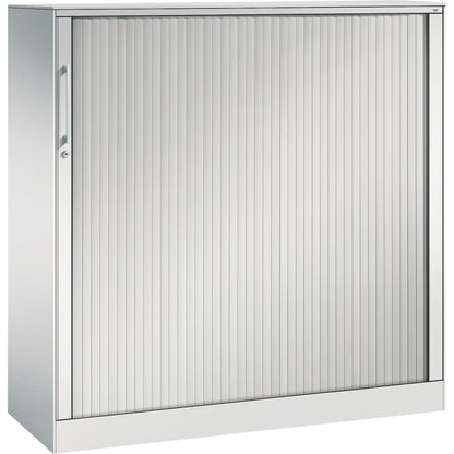C+P Rollladenschrank Asisto 1.200 x 1.310 x 435 mm (B x H x T) 2 Fachböden lichtgrau lichtgrau