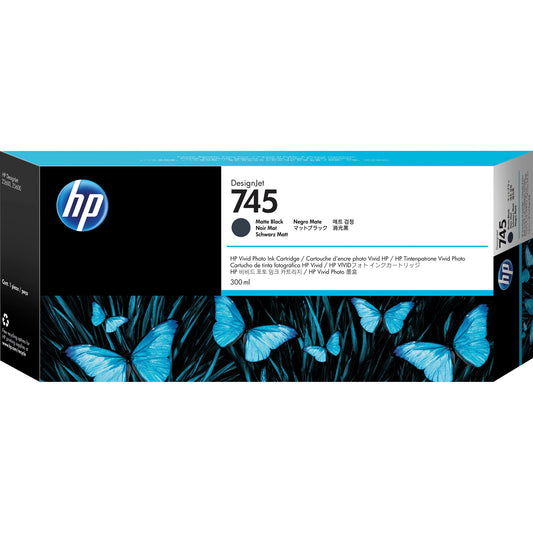HP Tintenpatrone Originalzubehör 745 schwarz matt 300ml