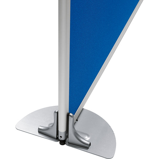 Stellwandfuß Metall alusilber