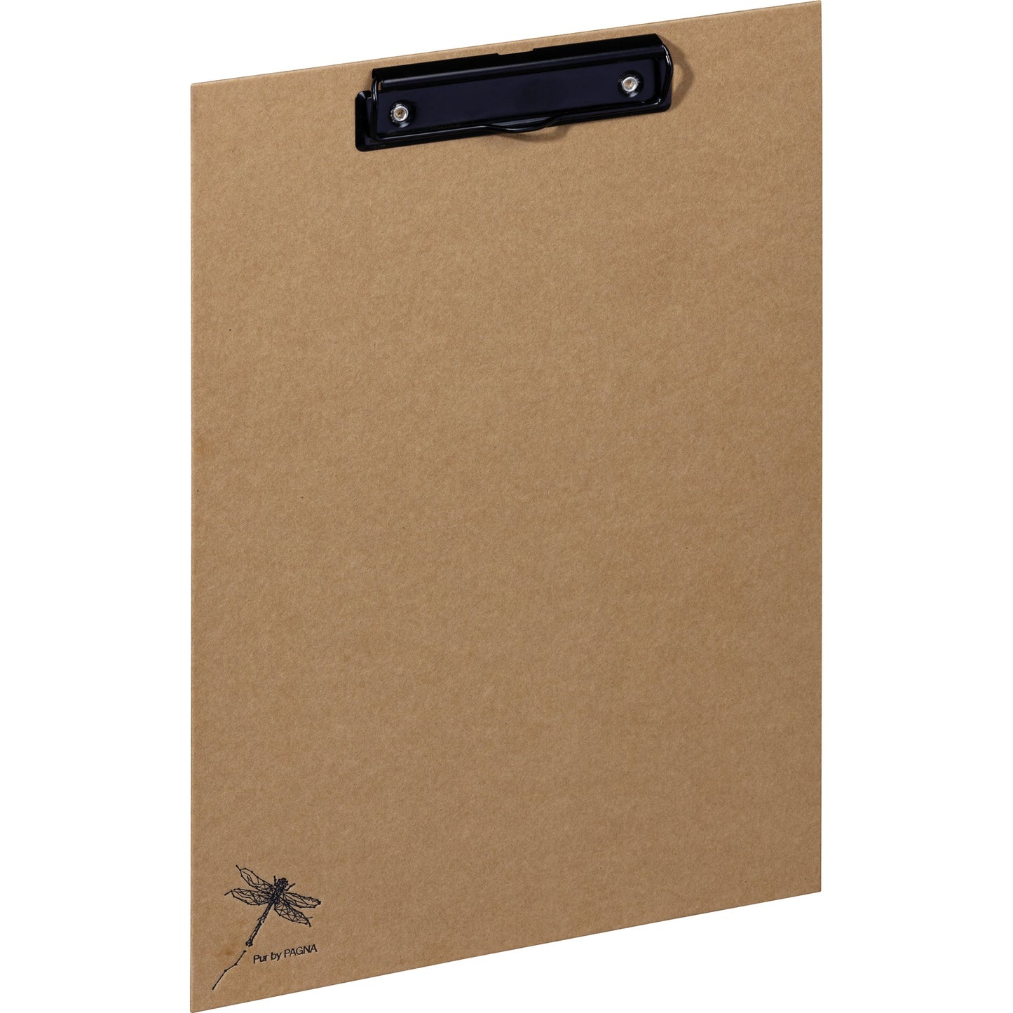 PAGNA Klemmbrett Pur 24 x 34 cm (B x H) DIN A4 Recyclingkarton Material außen: Kraftpapier natur
