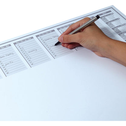 SIGEL Schreibunterlage Protect 59,5 x 41 cm (B x H) mit Kalender 2 Jahre Papier grau 40 Bl.
