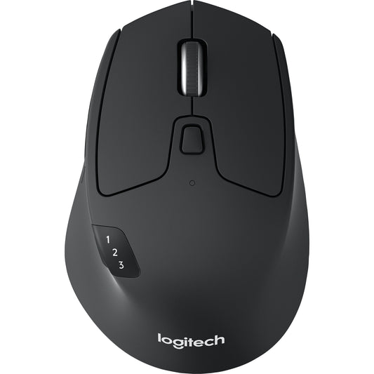 Logitech Optische PC Maus M720 TRIATHLON Rechtshänder nicht ergonomisch USB-A 10m Batterie inkl. Unifying-EmpfängerT schwarz