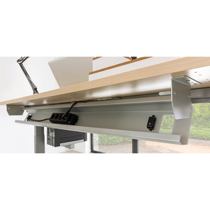 Hammerbacher Kabelkanal 862 x 93 x 144 mm (B x H x T) Metall, pulverbeschichtet silber