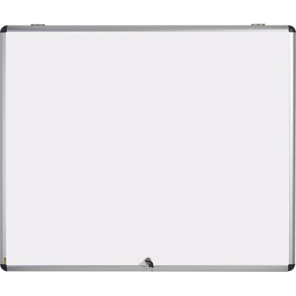 Bi-office Schaukasten Enclore Innenbereich 87,4 x 60,3 x 3,5 cm (B x H x T) 8 x DIN A4 mit Schloss Aluminium alu