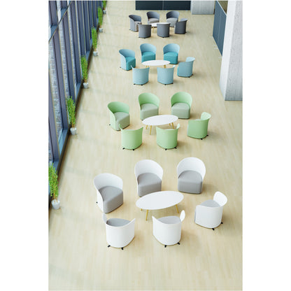 Paperflow Beistelltisch SCANDI 850 x 350 x 500 mm (B x H x T) MDF weiß