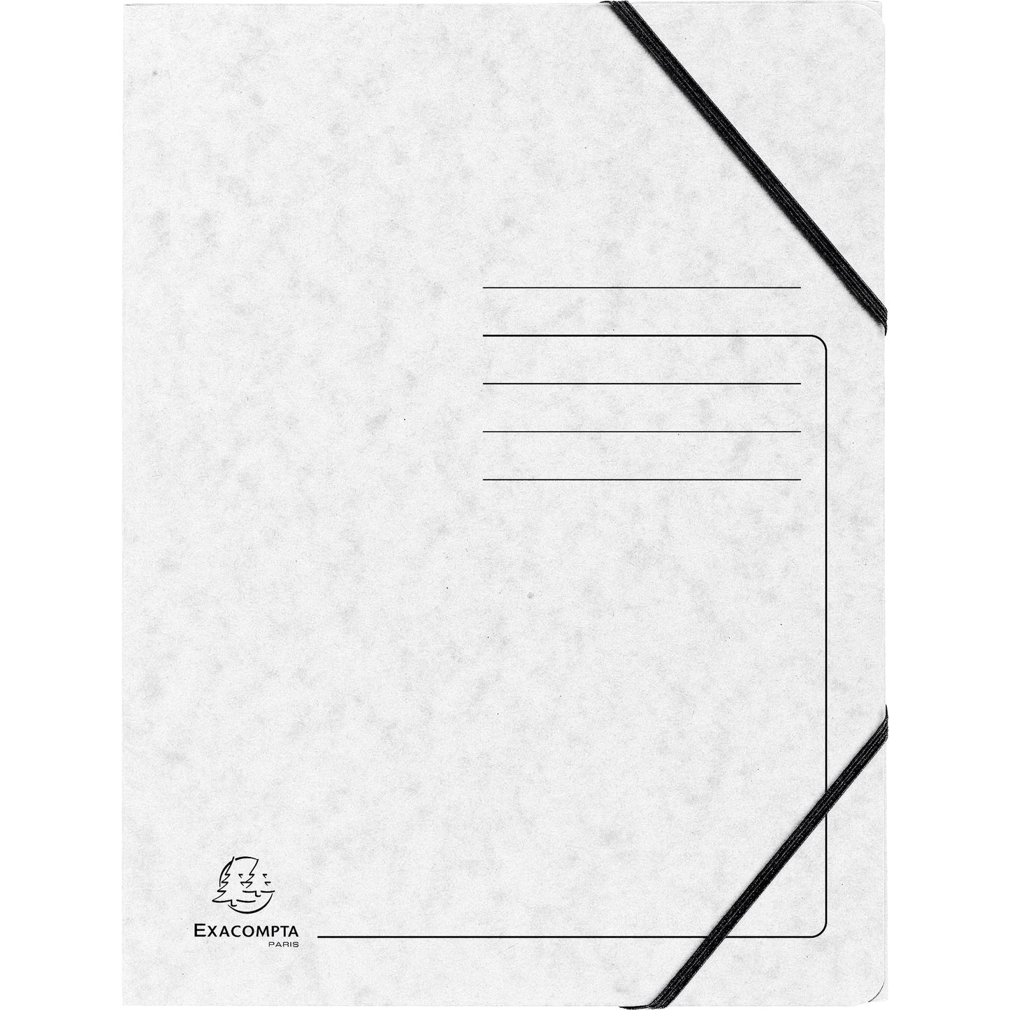 Exacompta Eckspanner DIN A4 Colorspankarton weiß
