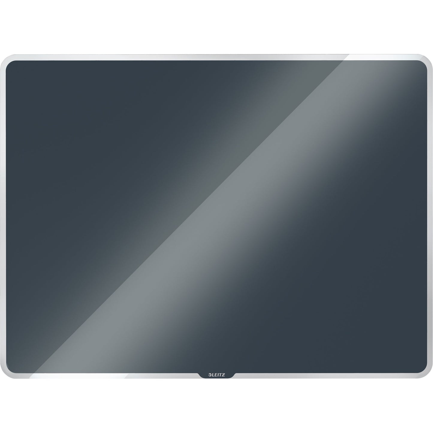 Leitz Glasboard Cosy 80 x 60 x 0,4 cm (B x H x T) Tafel magnethaftend inkl. Marker mit Wischer, Mikrofaser-Reinigungstuch Sicherheitsglas grau