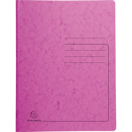 Exacompta Spiralhefter DIN A4 355g/m² mit Beschriftungsfeld Colorspankarton rosa
