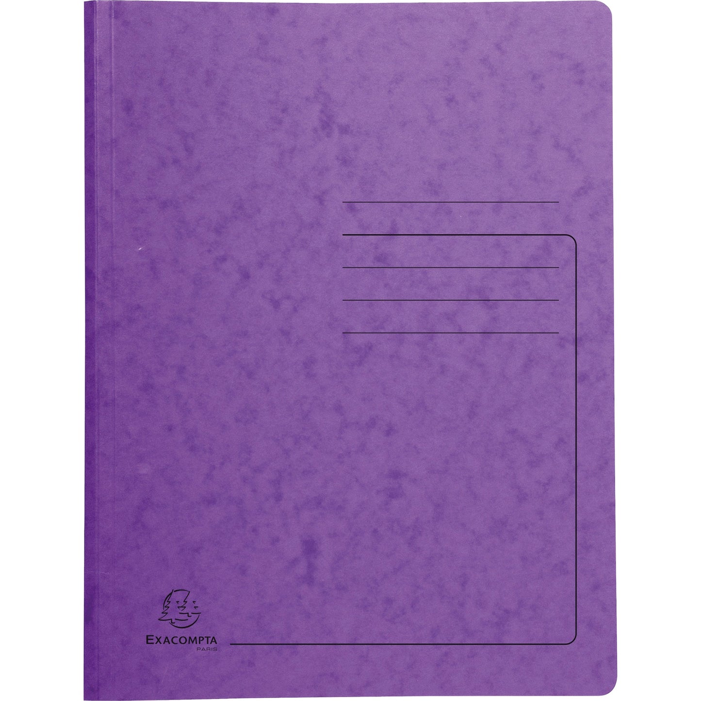 Exacompta Spiralhefter DIN A4 355g/m² mit Beschriftungsfeld Colorspankarton violett