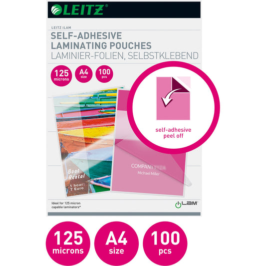 Leitz Laminierfolie iLAM 216 x 303 mm (B x H) DIN A4 125µm glänzend 100 St./Pack.